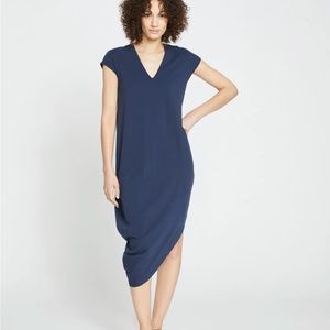 Universal Standard stretchy asymmetrical sun dress